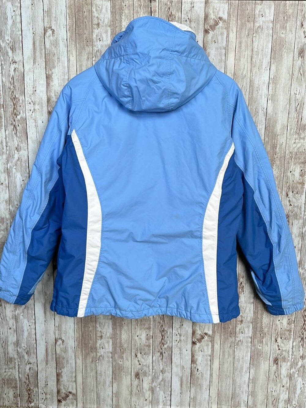 Columbia 3-In-1 Ski Jacket Interchange sz Large Women's Blue White Snowboard - Picture 8 of 16